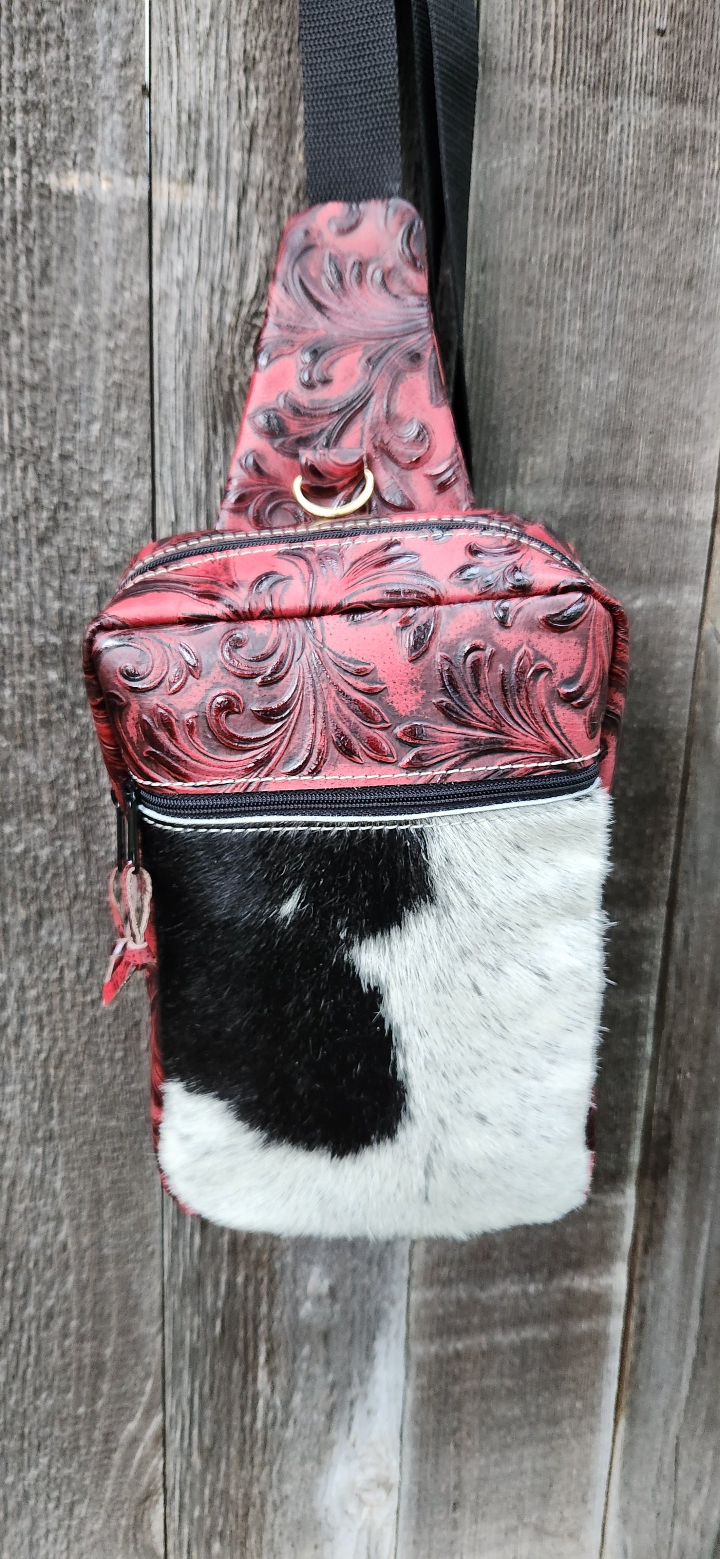 HAIR ON HIDE SLING BAG/CROSSBODY