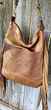 BEAVER HIDE/LEATHER SHOULDER BAG