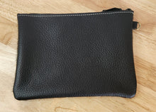 LEATHER HAIR ON HIDE ZIPPER POUCH