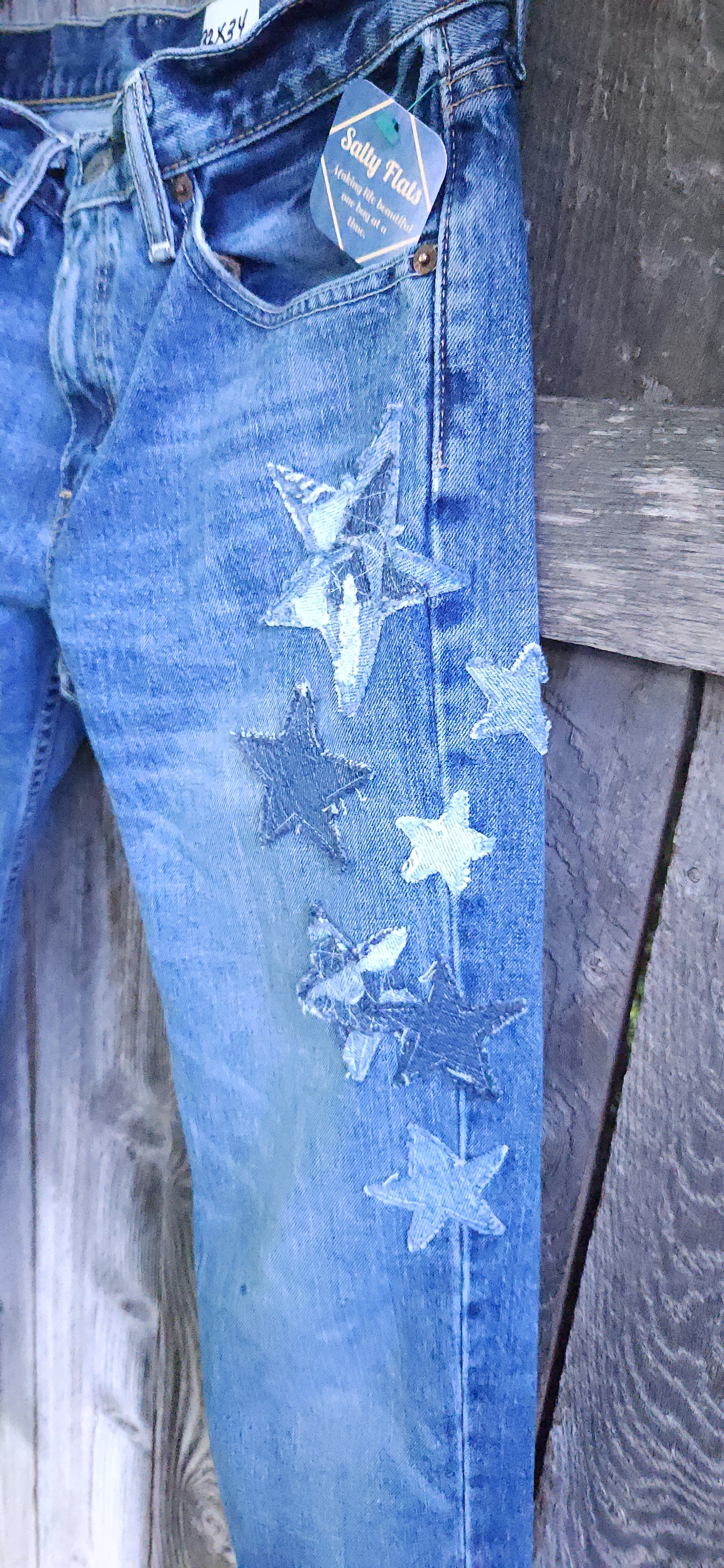 LEVI 511 SLIM FIT STAR JEANS 32 X 34