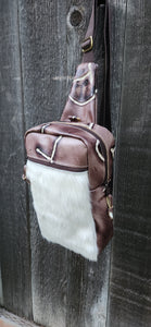 HAIR ON HIDE SLING BAG/CROSSBODY