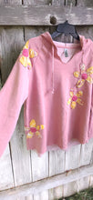 Sweatshirt w/ Daisy applique  ExLarge Muted Dusty Rose