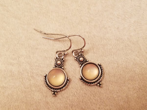 MOONSTONE DANGLE EARRINGS NO.