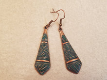 BOHEMIAN TIBETAN ANTIQUE COPPER EARRINGS