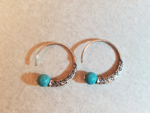 BOHEMIAN TIBETAN HOOP EARRINGS