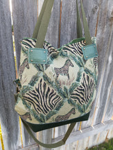 ZEBRA FOLD OVER TOTE