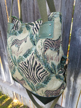 ZEBRA FOLD OVER TOTE