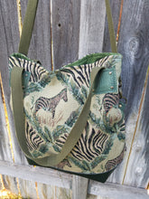 ZEBRA FOLD OVER TOTE