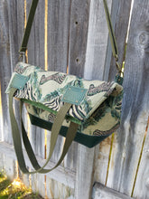 ZEBRA FOLD OVER TOTE