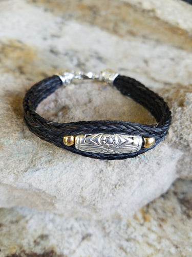 BEADED HORSEHAIR BRACELET