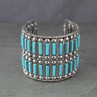 WESTERN TURQUOISE  BRACELET CUFF NO.710