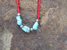 ATHOL - TURQUOISE & CORAL NECKLACE